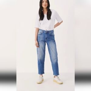 Part Two Hela High Rise Ankle Cropped Jeans Size US 34 New Without Tags